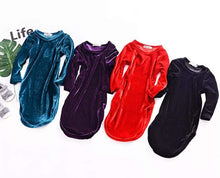 Carica l&#39;immagine nel visualizzatore di Gallery, Ready to Ship Split Velvet Dresses