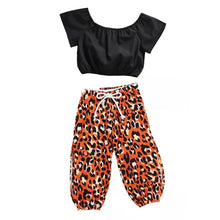 Load image into Gallery viewer, Ready to Ship Leopard Side Split Pants Set