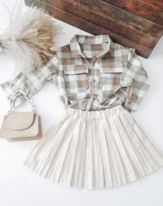 Flannel & Skirt Set