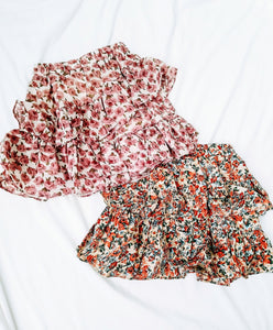 Floral Ruffle Skirts
