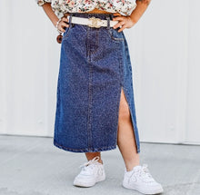Load image into Gallery viewer, Paperbag Jean Skirt