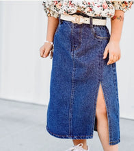 Load image into Gallery viewer, Paperbag Jean Skirt