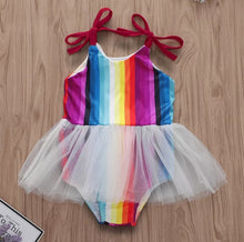 Charger l&#39;image dans la galerie, Ready to Ship Rainbow Skirted Leotard