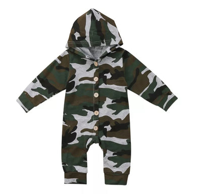 Ready to Ship Camo Hooded Onesie